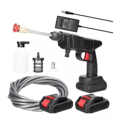 Hidrolavadora Inalámbrica 48V con Doble Batería | Alta Presión 464 PSI y Espuma de Lavado Profesional