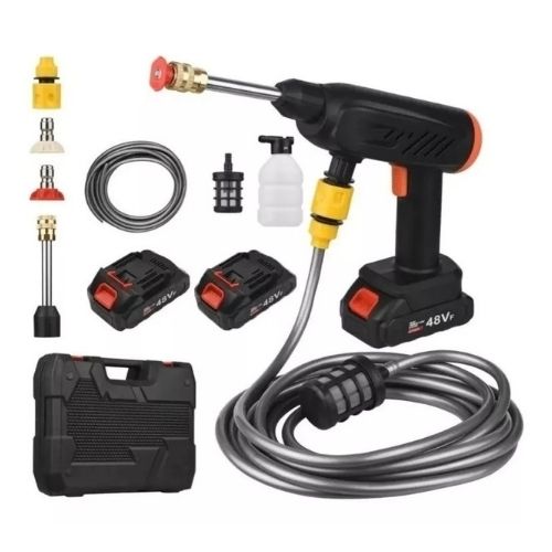 Hidrolavadora Inalámbrica 48V con Doble Batería | Alta Presión 464 PSI y Espuma de Lavado Profesional